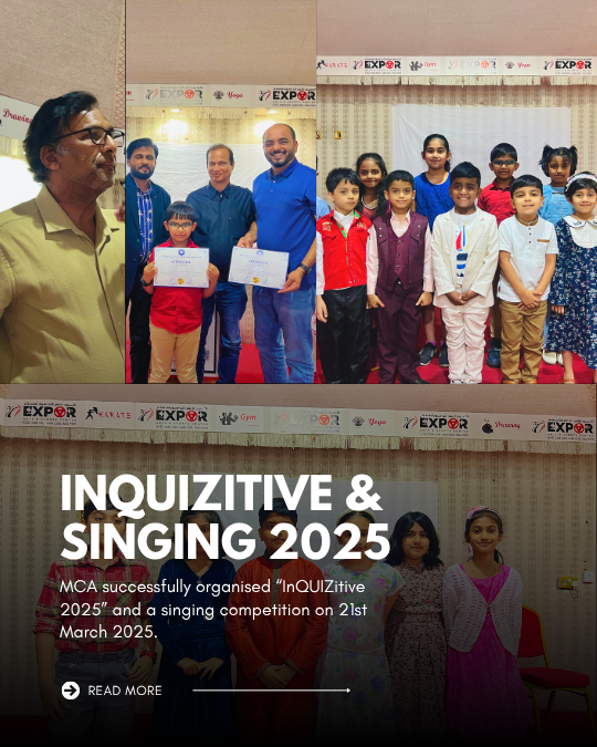 Mangalore Cultural Association’s InQUIZitive & Singing Competition 2025