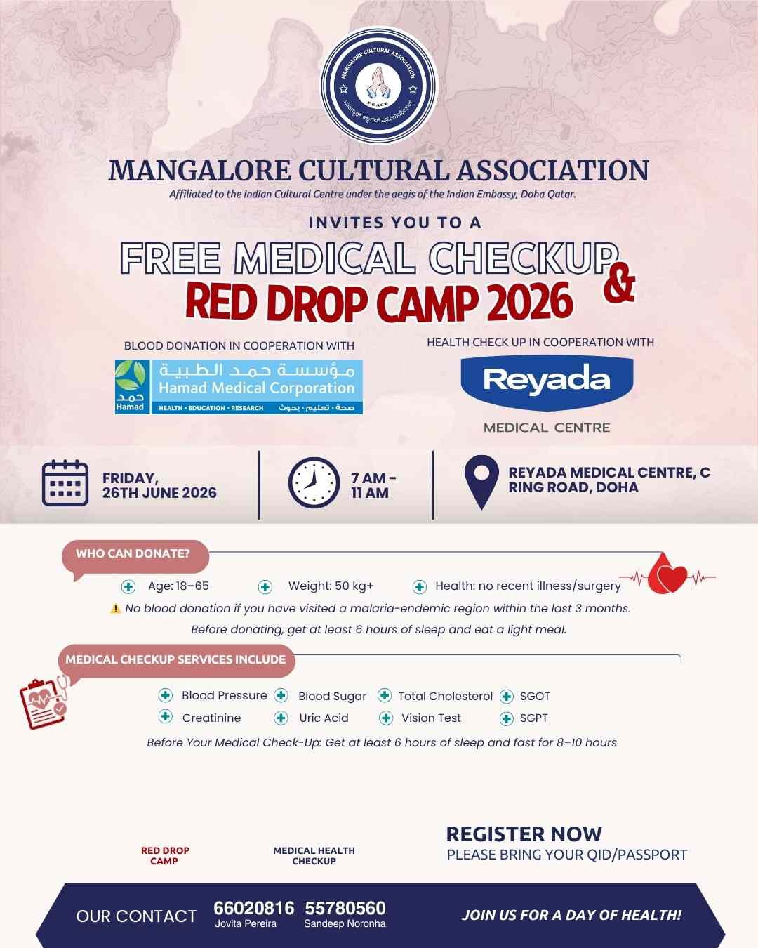 Free Medical Checkup & Red Blood Camp